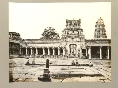 Virupaksha Temple Complex, Interior, Eastern Sanctuary 1856 photo photo