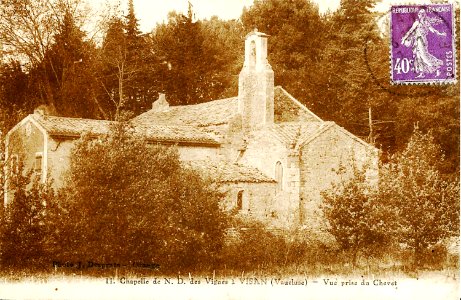 Visan Chapelle Notre-Dame des Vignes en 1923