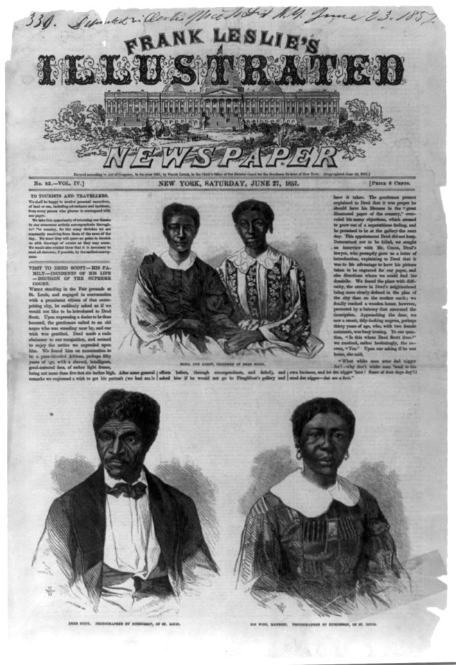 Visit to Dred Scott - his family - incidents of his life - decision of the Supreme Court LCCN2002707034