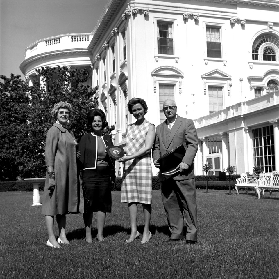 Visitors Present a Gift for First Lady Jacqueline Kennedy (14170210396)
