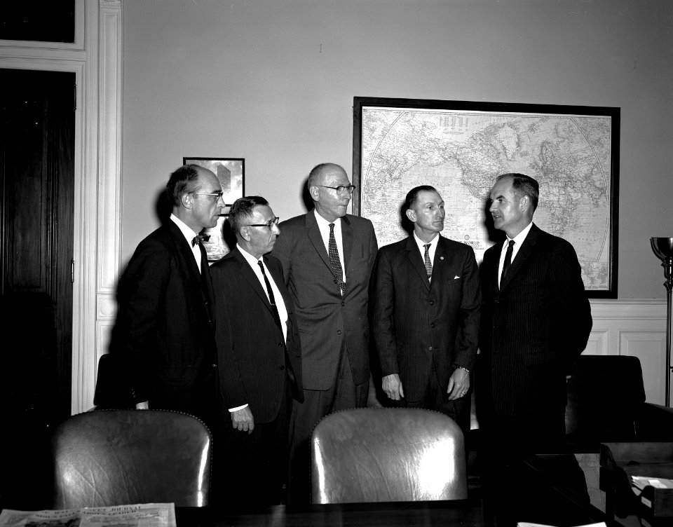 Visitors with Food for Peace Director George McGovern (14190069031)