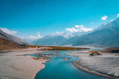 High mountains beautiful natural