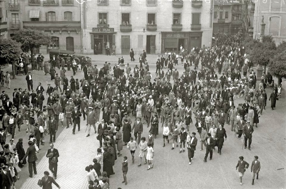 Visita del general Miguel Primo de Rivera a la localidad de Irun (1 de 2) - Fondo Car-Kutxa Fototeka