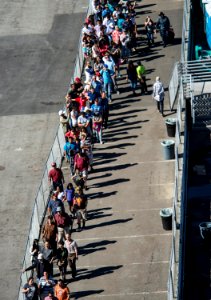 Visitors tour USS America during San Francisco Fleet Week 141013-N-LD343-009