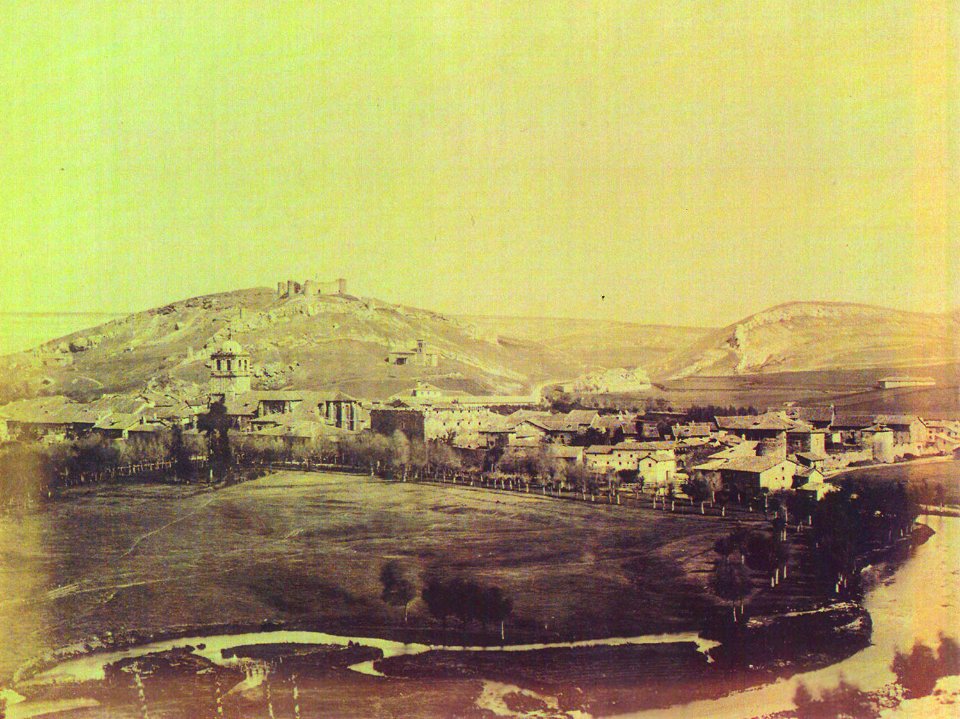 Vista de Aguilar de Campóo desde Peña Aguilón entre 1855 y 1857 - William Atkinson
