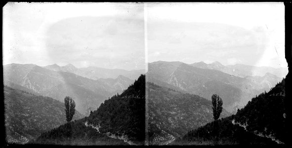 Vista de Gisclareny des del Coll de la Pena