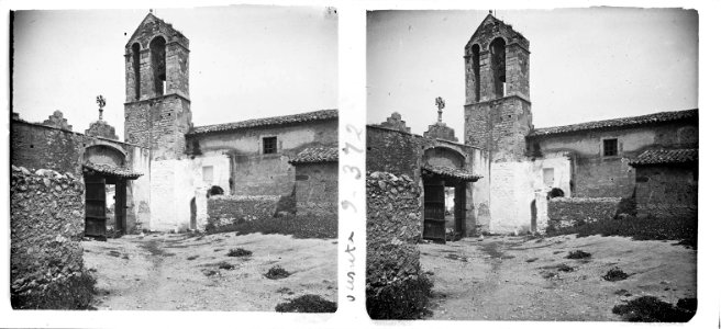 Vista de l'entrada de l'hospital de Cervelló