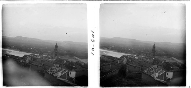 Vista de Fraga des del castell