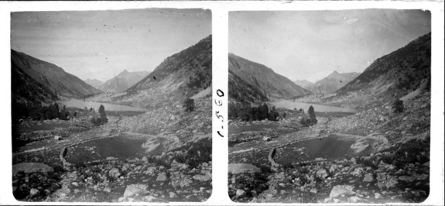 Vista de l ' estany de la Llebreta