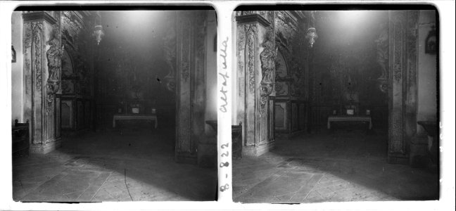 Vista de l ' altar d ' una capella d ' Altafulla