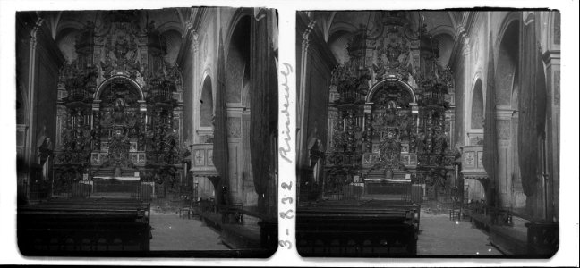 Vista de l ' interior de l'església de Riudecols