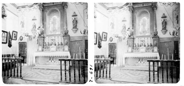 Vista de l ' altar del santuari de la Mare de Déu de les Pinyeres
