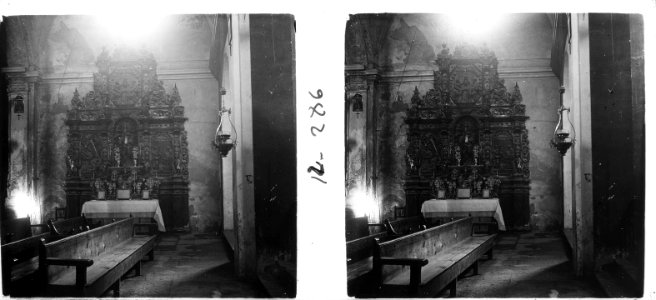 Vista de l'altar de l'església del Vilosell