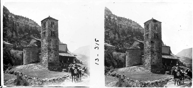 Vista de l'església de Sant Joan de Caselles
