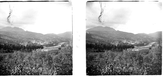 Vista de Montserrat baixant d ' Esparraguera