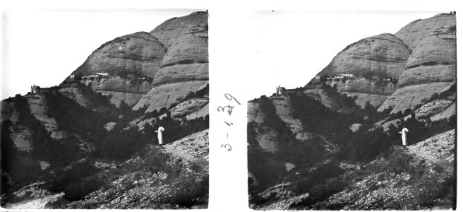 Vista de les muntanyes de Montserrat