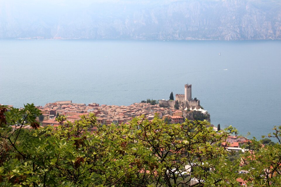 Lake landscape at malcesine photo