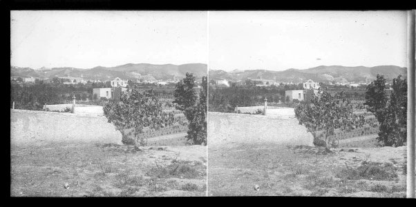 Vista de Sarrià i al fons Vallvidrera