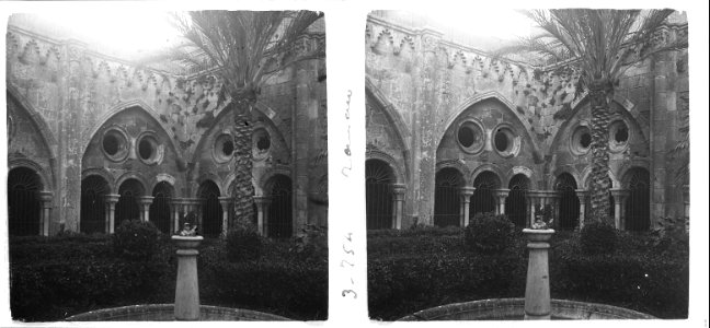 Vista del claustre al migdia