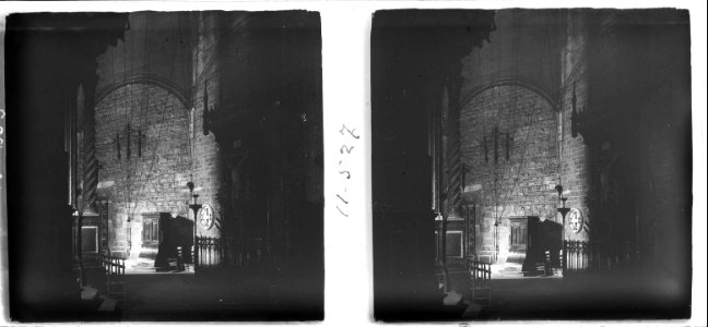 Vista del deambulatori de l'església de Santa Maria del Mar de Barcelona