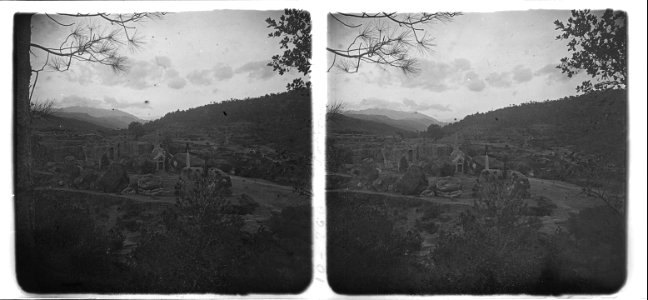 Vista del cementiri d ' Olius