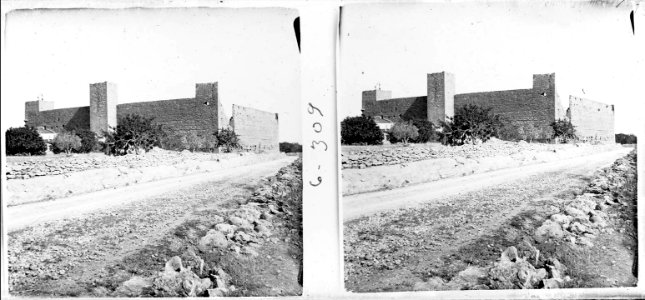 Vista del castell d'Hospitalet de l'Infant