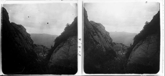 Vista del monestir de Montserrat