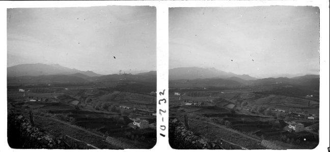 Vista del Montseny des del castell d ' Hostalric