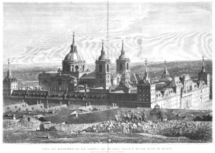 Vista del monasterio de San Lorenzo del Escorial, panteón de los reyes de España, de Capuz