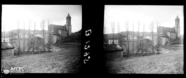 Vista del poble de Vidrà