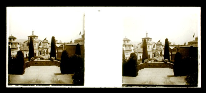 Vista del Palau de l’Arquitectura de Montjuïc