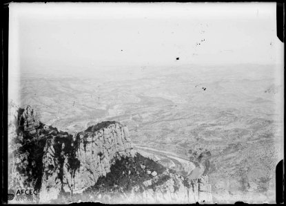 Vista des del massís de les muntanyes de Montserrat