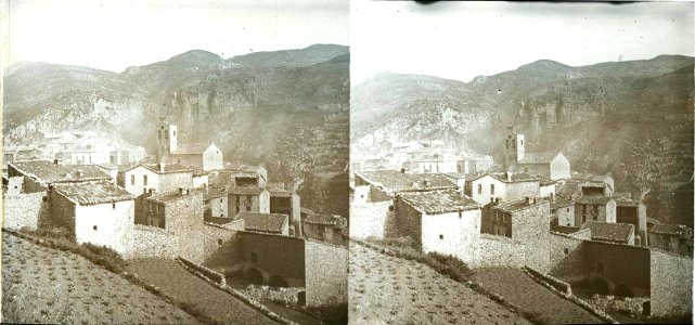 Vista del poble de Castellar de n'Hug