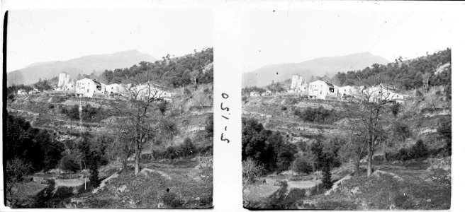 Vista del poble de Montseny