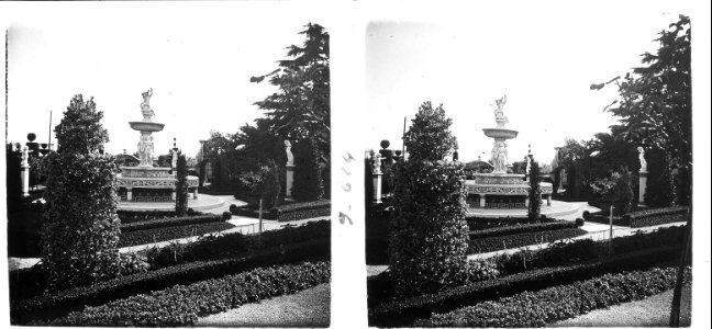 Vista dels jardins de la Torre dels Pardals
