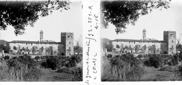 Vista exterior del monestir de Sant Jeroni de la Murtra