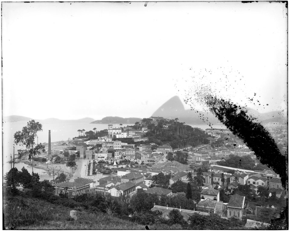 Vista do bairro da Glória, Pão de Açúcar ao fundo