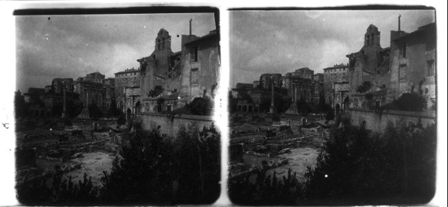 Vista elevada del Fòrum de Roma