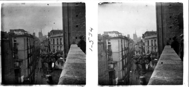 Vista des del terrat de Santa Maria del Mar de Barcelona
