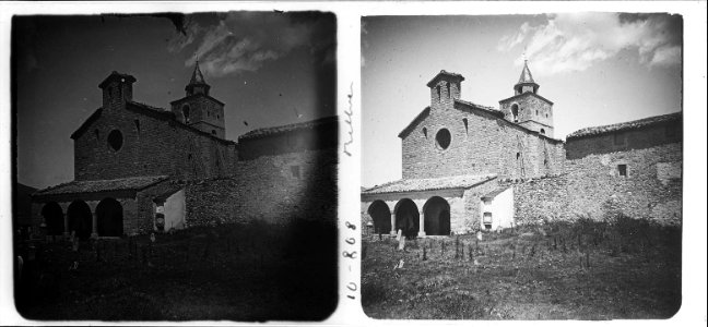 Vista frontal de l'església del Talló i Bellver de Cerdanya