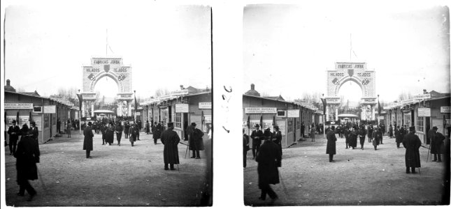 Vista general de la fira de mostres de Barcelona del 24 de març de 1922