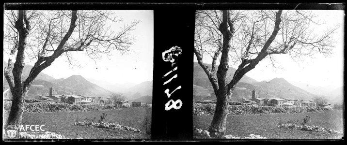 Vista general de Sant Llorenç de Morunys (AFCEC GAUSACHS B 01178)