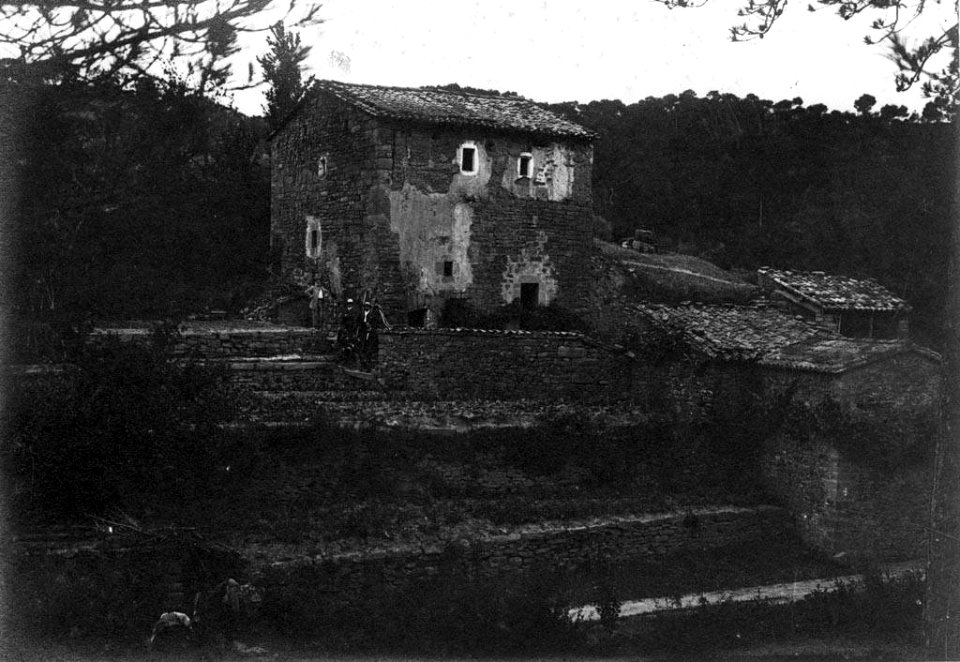 Vista general del Molí de Torrescassana de Matamargó (AFCEC EMC X 6638)