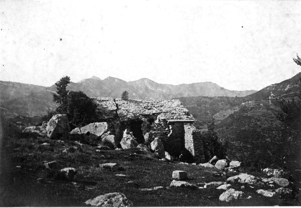 Vista general de Sant Cristòfol dels horts d'Albanyà