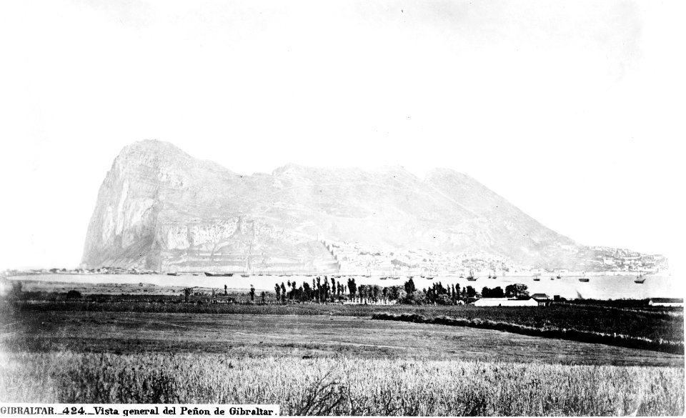 Vista general del Peñón de Gibraltar - J. Laurent