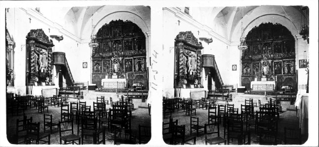 Vista interior de l'església de Gósol