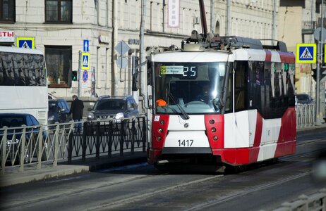 Tram st petersburg russia transport photo