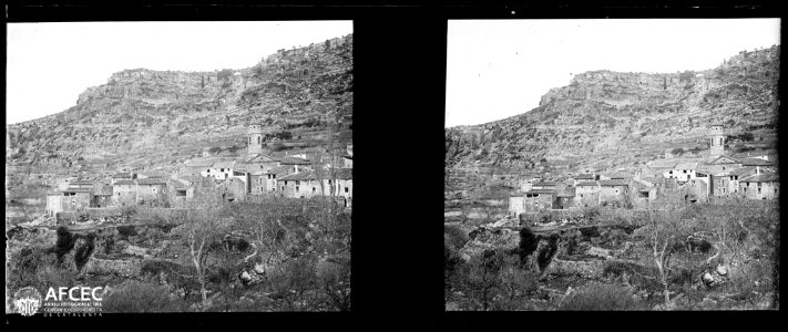 Vista general del poble d'Arbolí