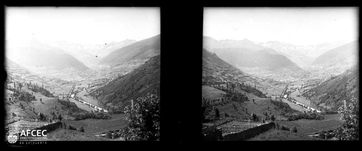 Vista general de Viella i la vall d'Aran
