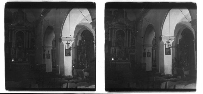 Vista interior de l'església de Sagàs